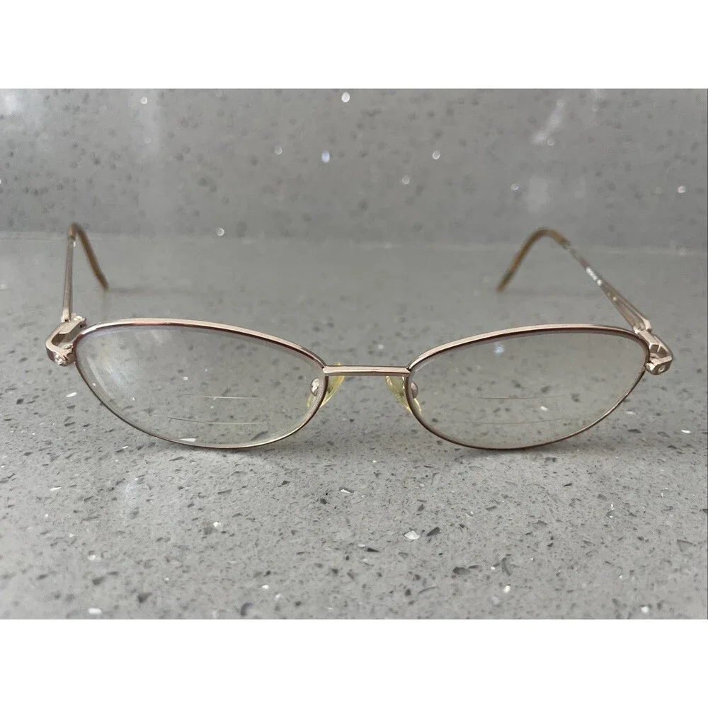 Timex Eyeglasses Frames ONLY T125 Unisex Brown Metal Full Rim 53-16-130
